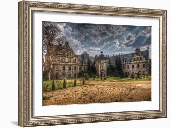 Old Building with Garden-Nathan Wright-Framed Photographic Print