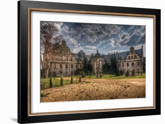 Old Building with Garden-Nathan Wright-Framed Photographic Print