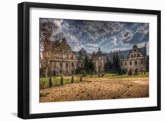 Old Building with Garden-Nathan Wright-Framed Photographic Print