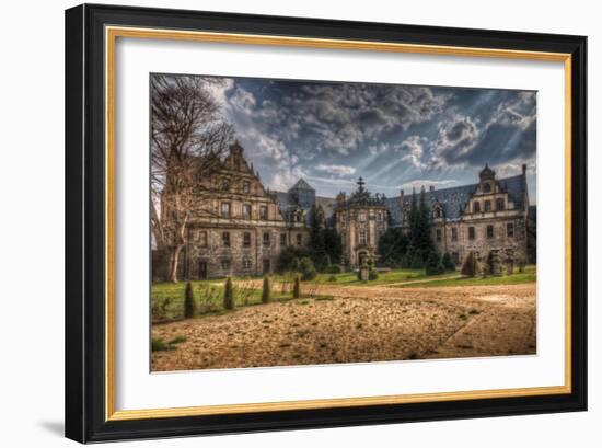 Old Building with Garden-Nathan Wright-Framed Photographic Print