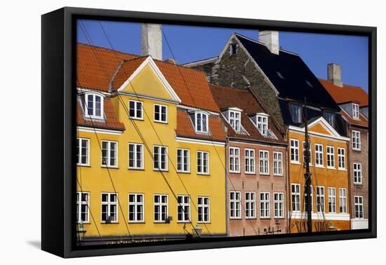 Old Buildings in Famous Nyhavn Harbour Area of Copenhagen, Denmark, Scandinavia, Europe-Simon Montgomery-Framed Premier Image Canvas