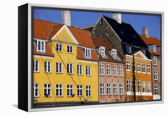 Old Buildings in Famous Nyhavn Harbour Area of Copenhagen, Denmark, Scandinavia, Europe-Simon Montgomery-Framed Premier Image Canvas