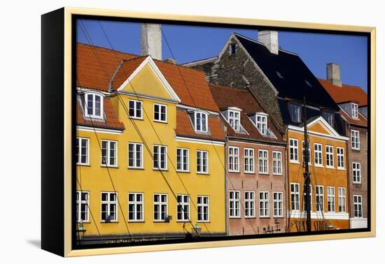 Old Buildings in Famous Nyhavn Harbour Area of Copenhagen, Denmark, Scandinavia, Europe-Simon Montgomery-Framed Premier Image Canvas