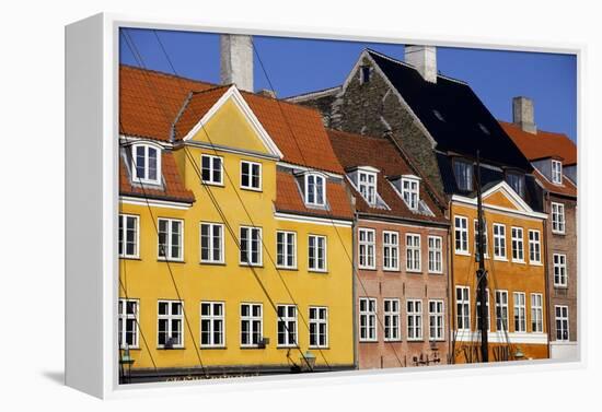 Old Buildings in Famous Nyhavn Harbour Area of Copenhagen, Denmark, Scandinavia, Europe-Simon Montgomery-Framed Premier Image Canvas