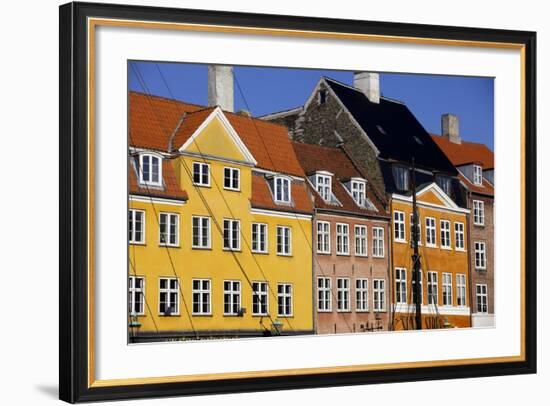 Old Buildings in Famous Nyhavn Harbour Area of Copenhagen, Denmark, Scandinavia, Europe-Simon Montgomery-Framed Photographic Print