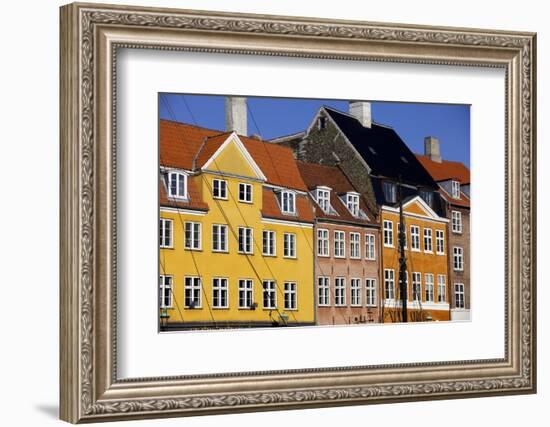 Old Buildings in Famous Nyhavn Harbour Area of Copenhagen, Denmark, Scandinavia, Europe-Simon Montgomery-Framed Photographic Print