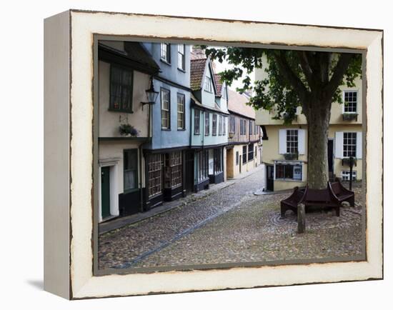 Old Buildings on Elm Hill, Norwich, Norfolk, England, United Kingdom, Europe-Mark Sunderland-Framed Premier Image Canvas