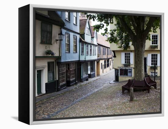 Old Buildings on Elm Hill, Norwich, Norfolk, England, United Kingdom, Europe-Mark Sunderland-Framed Premier Image Canvas