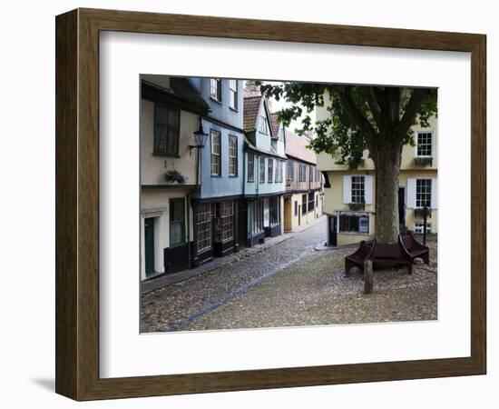 Old Buildings on Elm Hill, Norwich, Norfolk, England, United Kingdom, Europe-Mark Sunderland-Framed Photographic Print