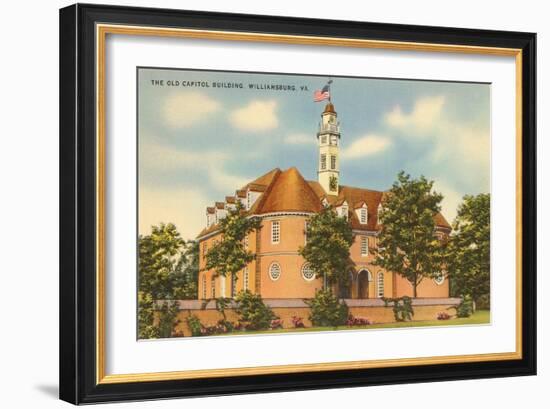 Old Capitol Building, Williamsburg, Virginia-null-Framed Art Print