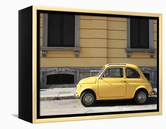 Old Car, Fiat 500, Italy, Europe-Vincenzo Lombardo-Framed Premier Image Canvas