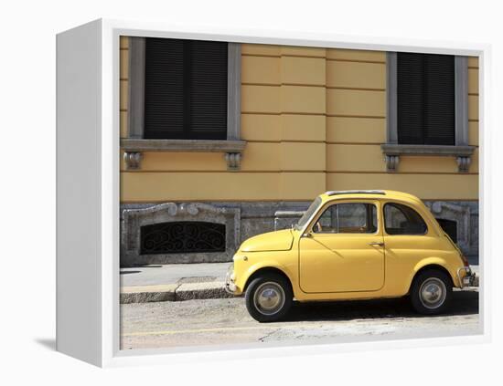 Old Car, Fiat 500, Italy, Europe-Vincenzo Lombardo-Framed Premier Image Canvas