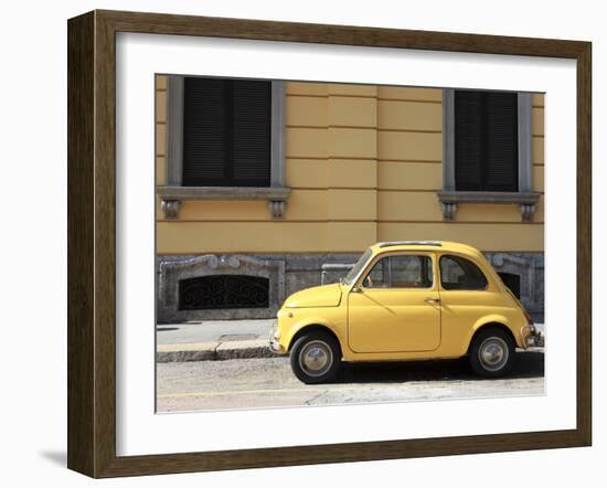 Old Car, Fiat 500, Italy, Europe-Vincenzo Lombardo-Framed Photographic Print