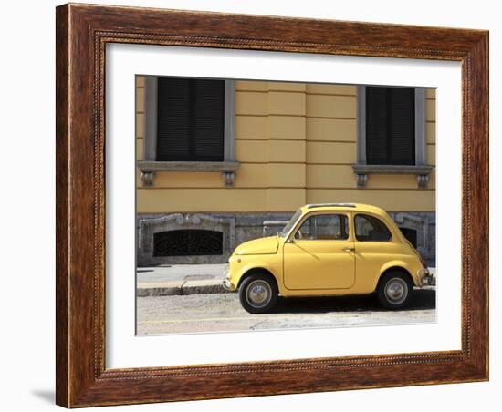 Old Car, Fiat 500, Italy, Europe-Vincenzo Lombardo-Framed Photographic Print