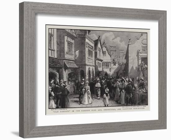 Old Cardiff in the Cardiff Fine Art, Industrial, and Maritime Exhibition-Charles Joseph Staniland-Framed Giclee Print