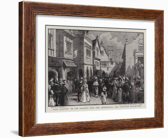 Old Cardiff in the Cardiff Fine Art, Industrial, and Maritime Exhibition-Charles Joseph Staniland-Framed Giclee Print