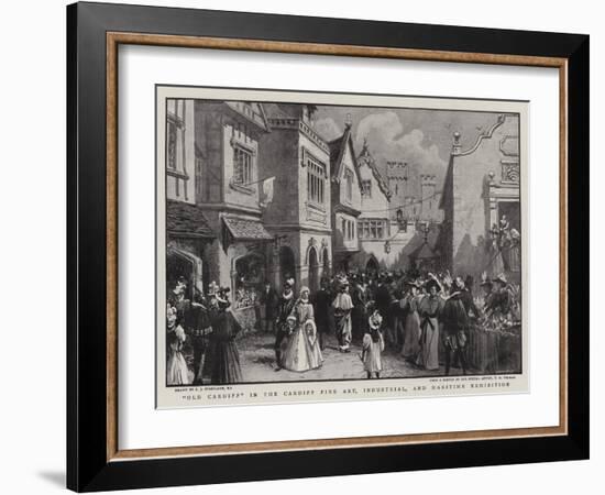 Old Cardiff in the Cardiff Fine Art, Industrial, and Maritime Exhibition-Charles Joseph Staniland-Framed Giclee Print