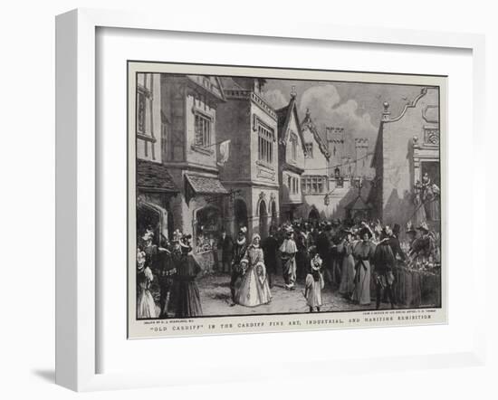 Old Cardiff in the Cardiff Fine Art, Industrial, and Maritime Exhibition-Charles Joseph Staniland-Framed Giclee Print