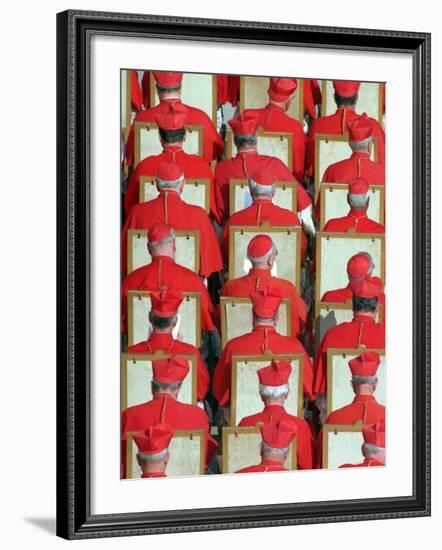 Old Cardinals are Seen During the Concistory-null-Framed Photographic Print