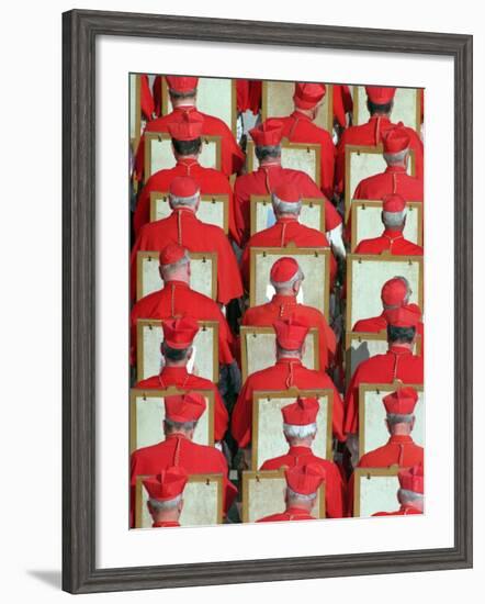 Old Cardinals are Seen During the Concistory-null-Framed Photographic Print