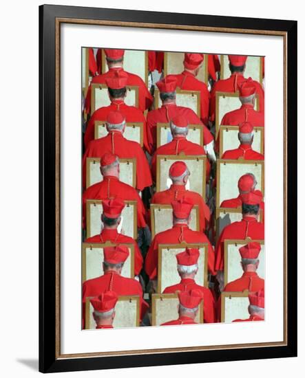 Old Cardinals are Seen During the Concistory-null-Framed Photographic Print