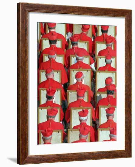 Old Cardinals are Seen During the Concistory-null-Framed Photographic Print