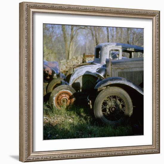 Old Cars in a Junk Yard-Walker Evans-Framed Photographic Print