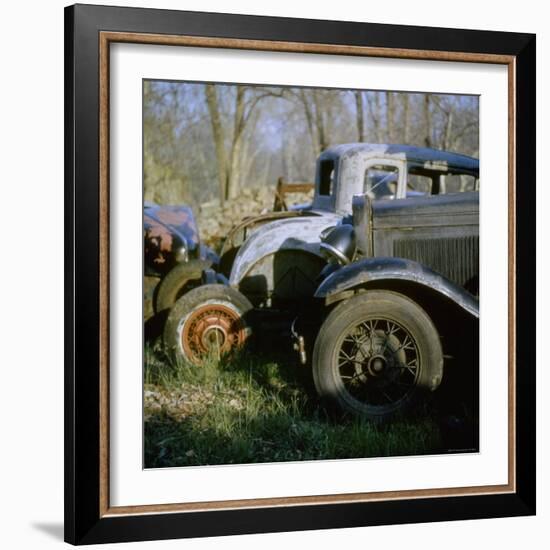 Old Cars in a Junk Yard-Walker Evans-Framed Photographic Print