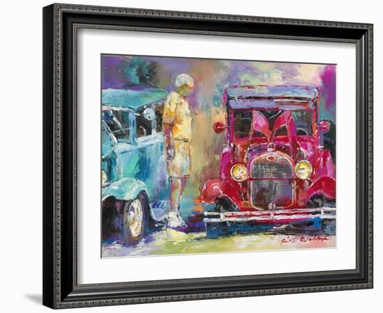 Old Cars-Richard Wallich-Framed Giclee Print