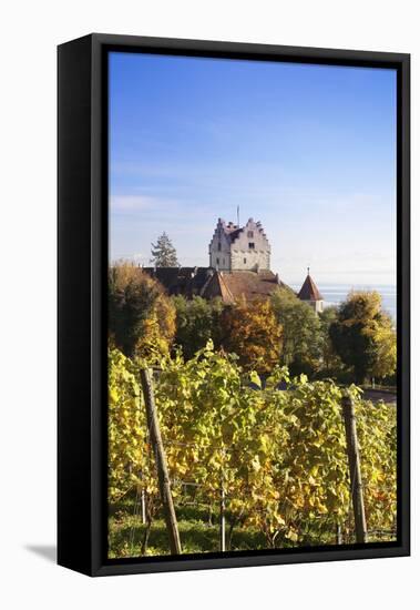 Old Castle in Autumn, Meersburg, Lake Constance (Bodensee), Baden Wurttemberg, Germany, Europe-Markus Lange-Framed Premier Image Canvas