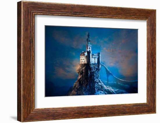 Old Castle on the Hill-null-Framed Art Print