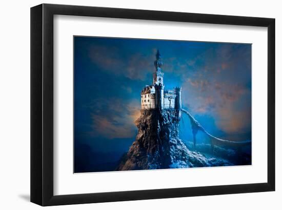 Old Castle on the Hill-null-Framed Art Print