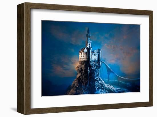 Old Castle on the Hill-null-Framed Art Print