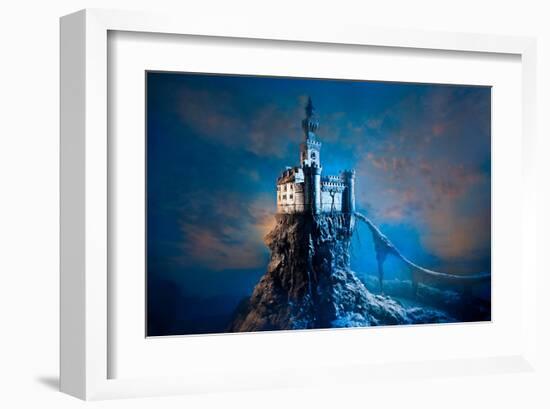 Old Castle on the Hill-null-Framed Art Print