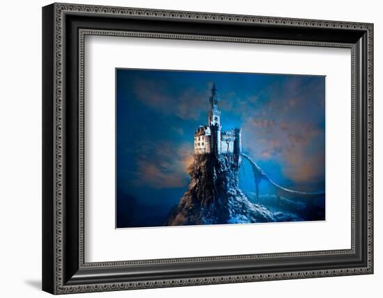 Old Castle on the Hill-null-Framed Premium Giclee Print