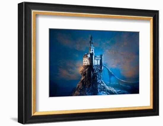 Old Castle on the Hill-null-Framed Premium Giclee Print