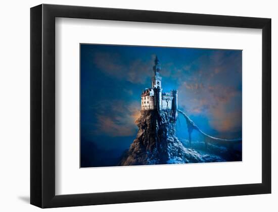 Old Castle on the Hill-null-Framed Premium Giclee Print