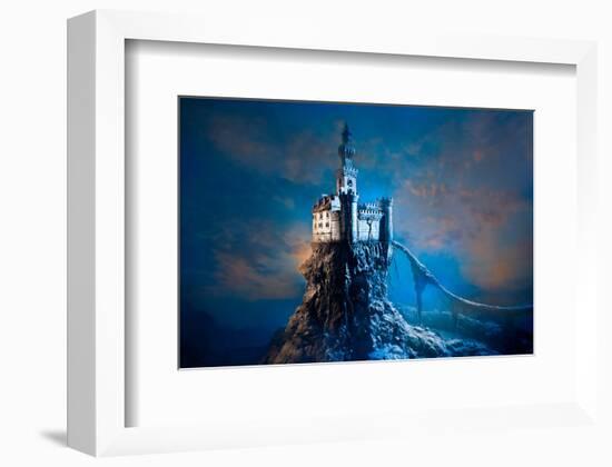 Old Castle on the Hill-null-Framed Premium Giclee Print