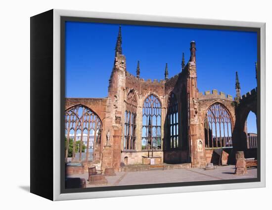 Old Cathedral (Bombed in 2nd World War), Coventry, Warwickshire, UK-David Hughes-Framed Premier Image Canvas