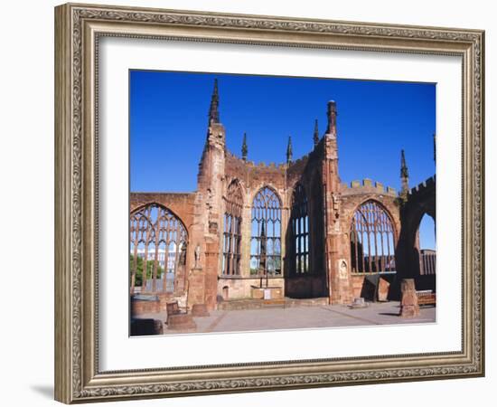 Old Cathedral (Bombed in 2nd World War), Coventry, Warwickshire, UK-David Hughes-Framed Photographic Print