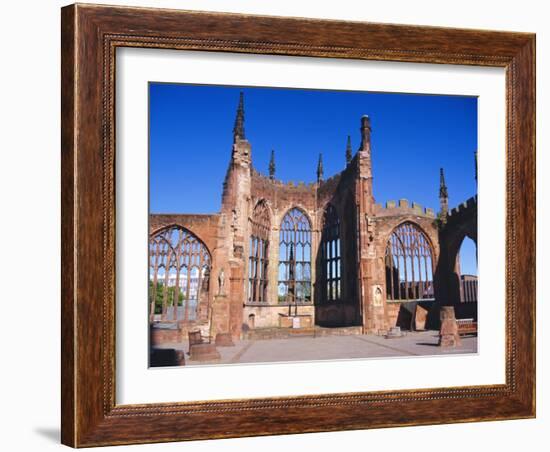 Old Cathedral (Bombed in 2nd World War), Coventry, Warwickshire, UK-David Hughes-Framed Photographic Print