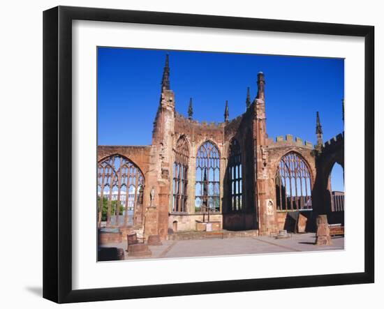 Old Cathedral (Bombed in 2nd World War), Coventry, Warwickshire, UK-David Hughes-Framed Photographic Print