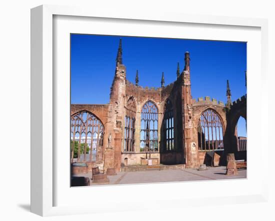 Old Cathedral (Bombed in 2nd World War), Coventry, Warwickshire, UK-David Hughes-Framed Photographic Print