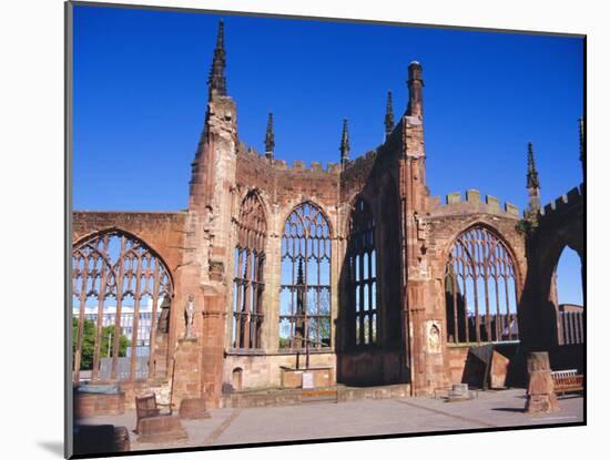 Old Cathedral (Bombed in 2nd World War), Coventry, Warwickshire, UK-David Hughes-Mounted Photographic Print