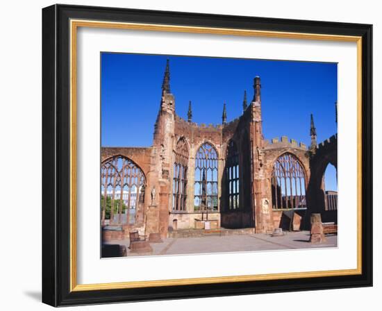 Old Cathedral (Bombed in 2nd World War), Coventry, Warwickshire, UK-David Hughes-Framed Photographic Print