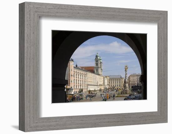 Old Center, Hauptplatz (Main Square), Linz, Upper Austria, Austria-Charles Bowman-Framed Photographic Print
