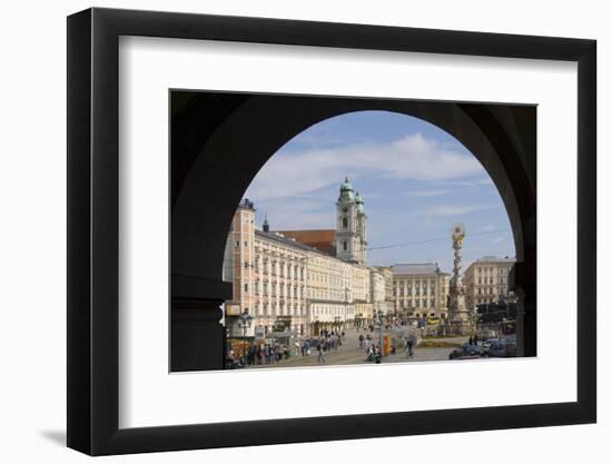 Old Center, Hauptplatz (Main Square), Linz, Upper Austria, Austria-Charles Bowman-Framed Photographic Print