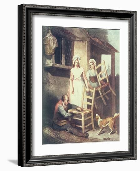 Old Chairs To Mend-Francis Wheatley-Framed Giclee Print