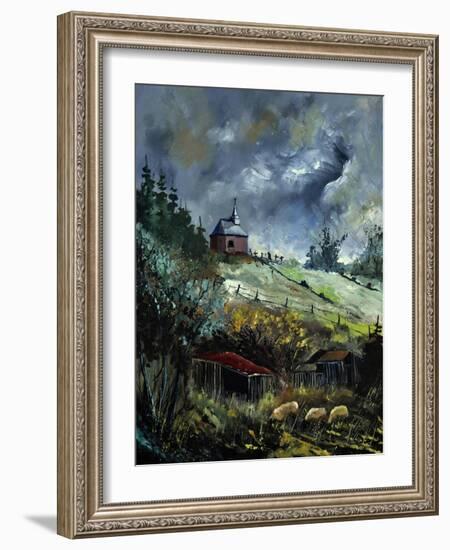 Old Chapel In Houroy-Pol Ledent-Framed Art Print