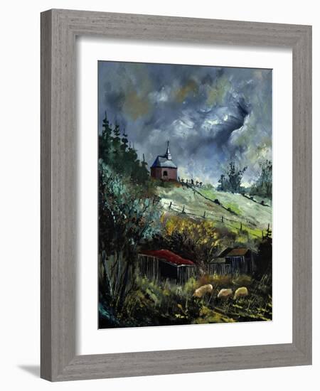 Old Chapel In Houroy-Pol Ledent-Framed Art Print